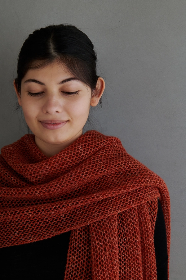 Open Air Wrap In Linen Quill | Purl Soho