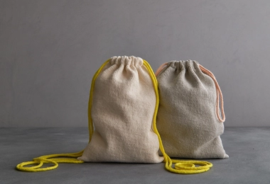 Knit Drawstring Bag + Backpack