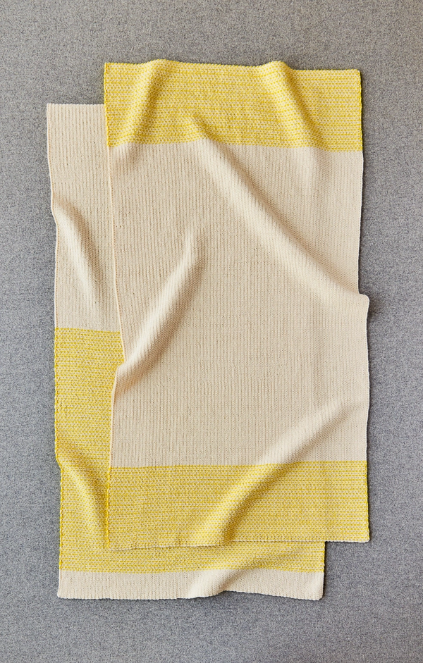 Kitchen towels 3 Pcs, Mustard Yellow/Grey