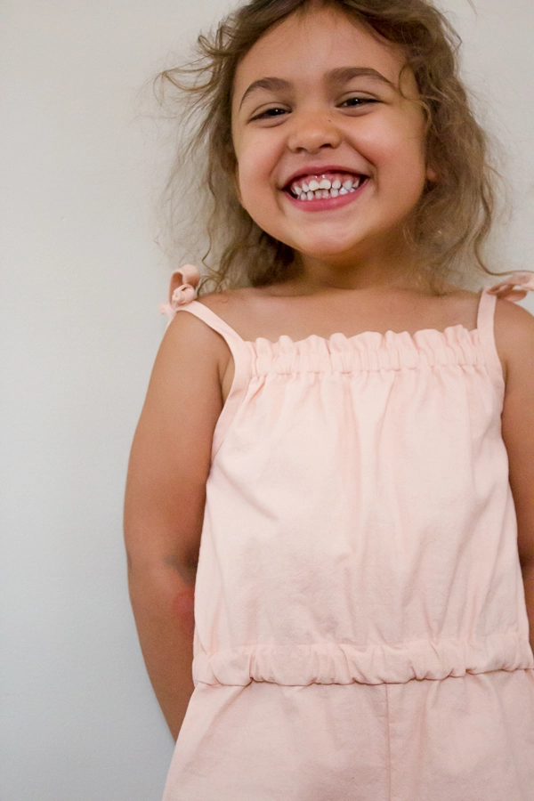 Summer Romper For Kids In Spectrum Cotton | Purl Soho