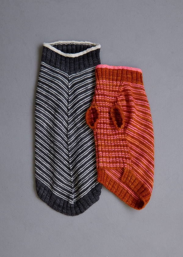 Sole Salvo For Purl Soho: Pinstripe Dog Sweater | Purl Soho