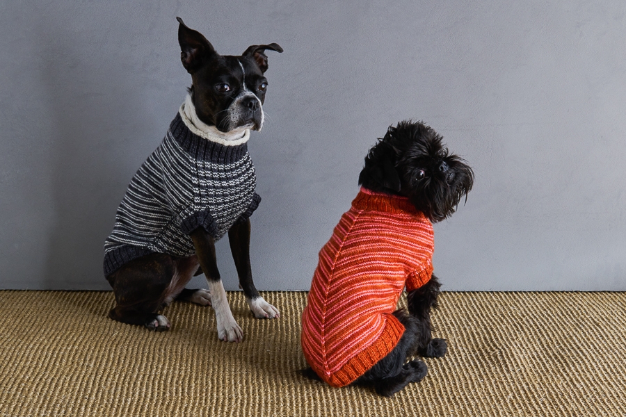 Sole Salvo For Purl Soho: Pinstripe Dog Sweater | Purl Soho