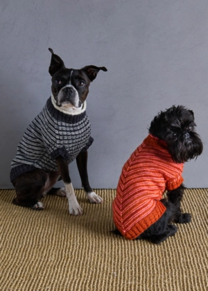 Sole Salvo For Purl Soho: Pinstripe Dog Sweater | Purl Soho