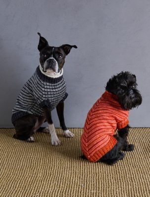 Sole Salvo For Purl Soho: Pinstripe Dog Sweater | Purl Soho