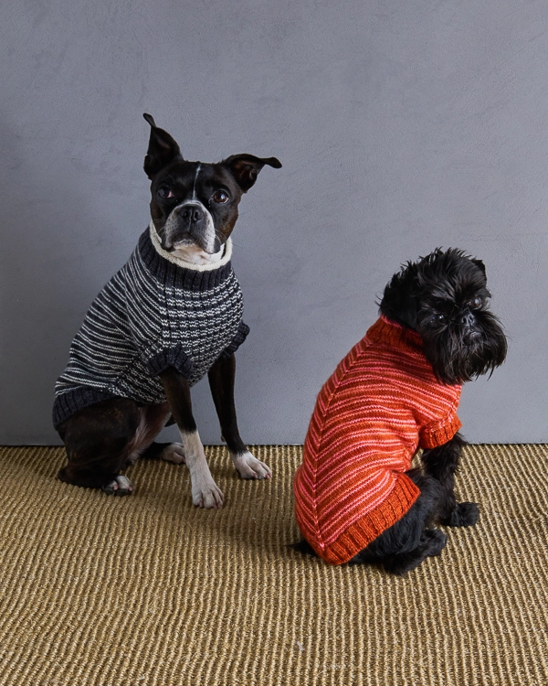 Sole Salvo For Purl Soho: Pinstripe Dog Sweater | Purl Soho