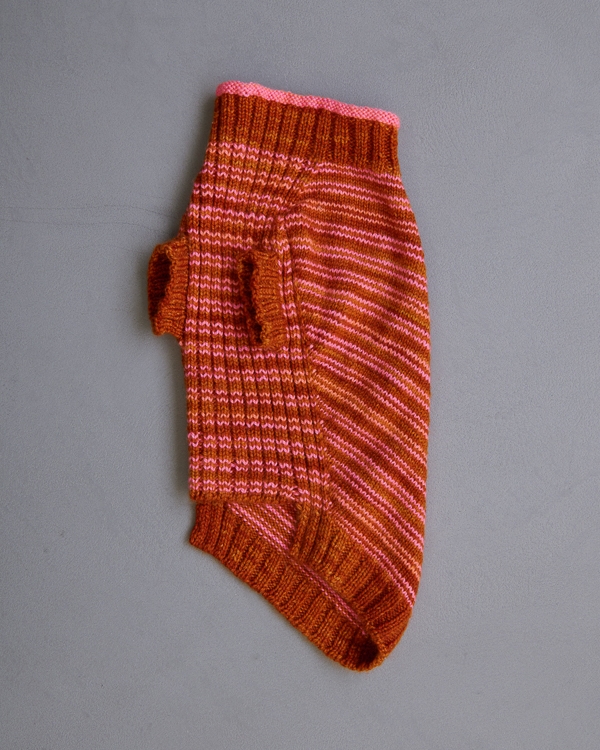 Sole Salvo For Purl Soho: Pinstripe Dog Sweater | Purl Soho