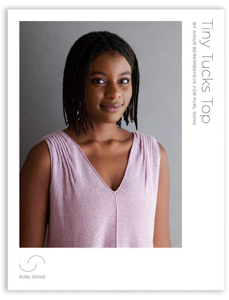 Ainur Berkimbayeva For Purl Soho: Tiny Tucks Top | Purl Soho