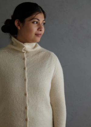 Top-Down Turtleneck Cardigan In New Yarns | Purl Soho