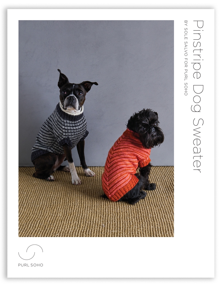Sole Salvo For Purl Soho: Pinstripe Dog Sweater | Purl Soho