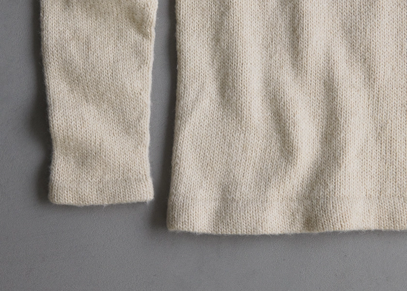 Classic Hemmed Crewneck In Cashmere Merino Bloom | Purl Soho