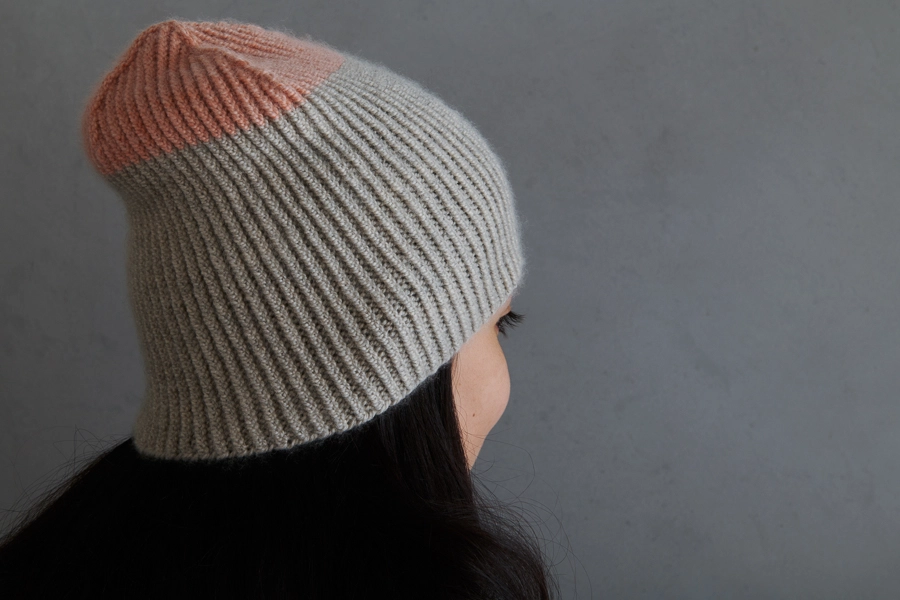 Twisted Rib Hat + Mittens In Cashmere Merino Bloom | Purl Soho