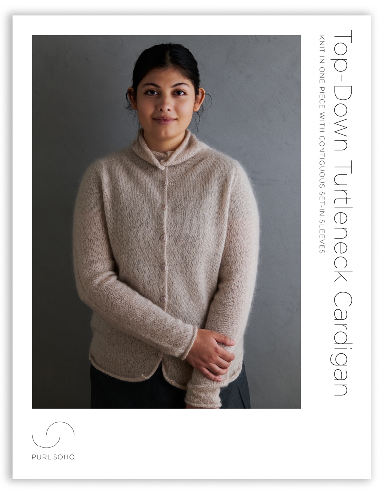 Top-Down Turtleneck Cardigan In New Yarns | Purl Soho