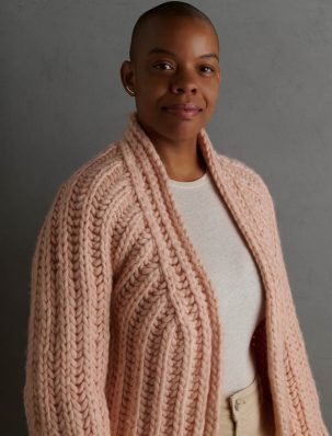Brandi Cheyenne Harper For Purl Soho: Brioche Bomber Cardigan | Purl Soho