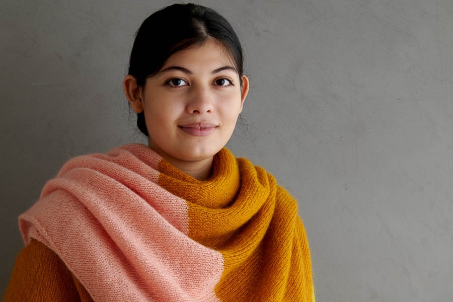 Colorblock Diamond Wrap | Purl Soho
