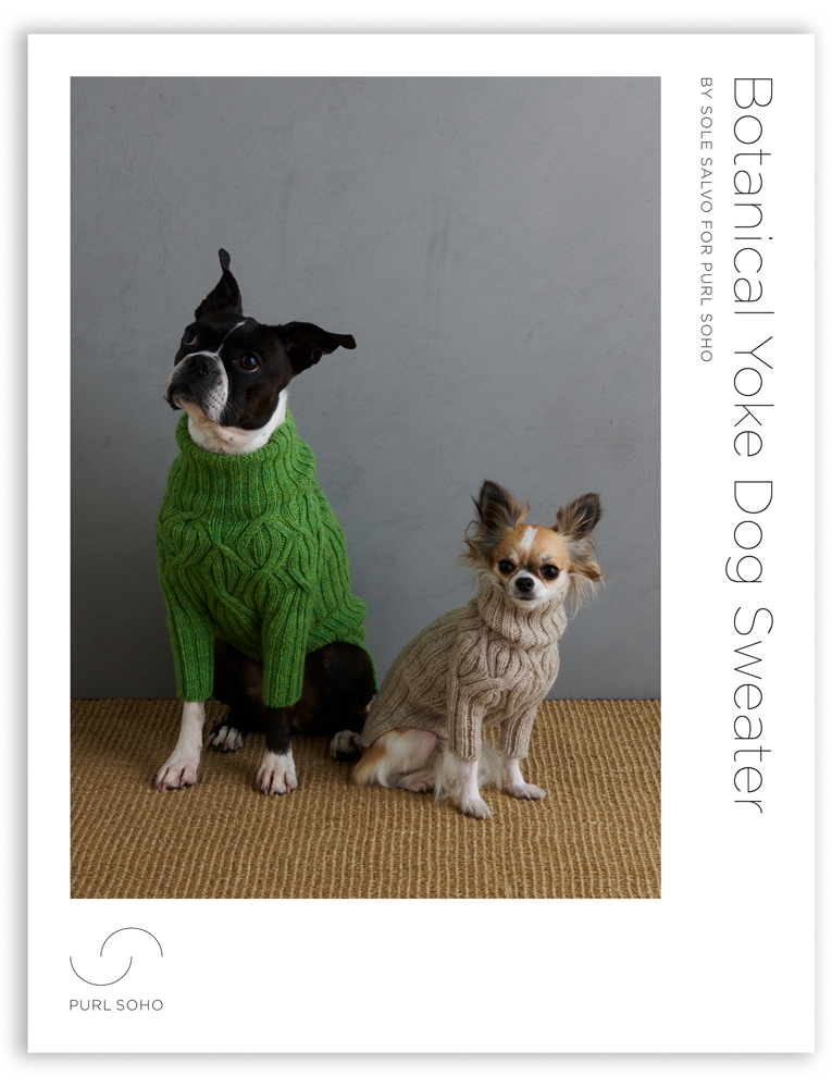 Sole Salvo For Purl Soho: Botanical Yoke Dog Sweater | Purl Soho