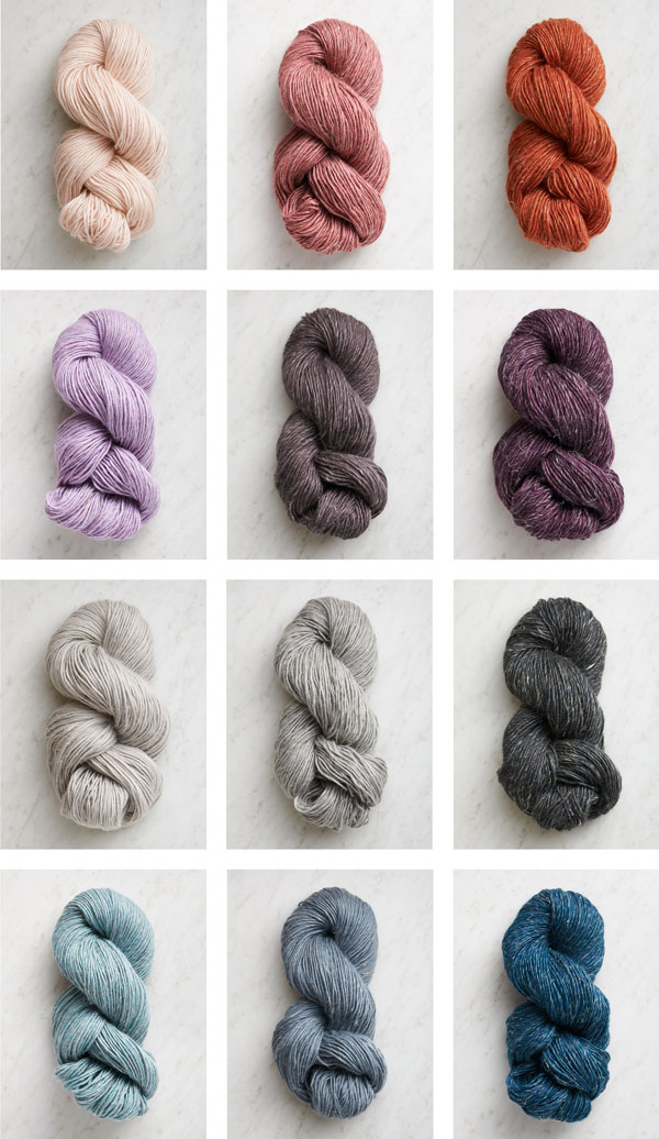 Classic Hemmed Crewneck In Cashmere Merino Bloom | Purl Soho