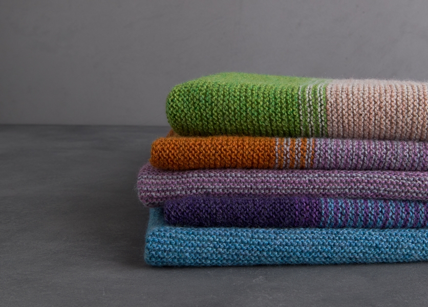 Striped Triangle Garter Wrap | Purl Soho