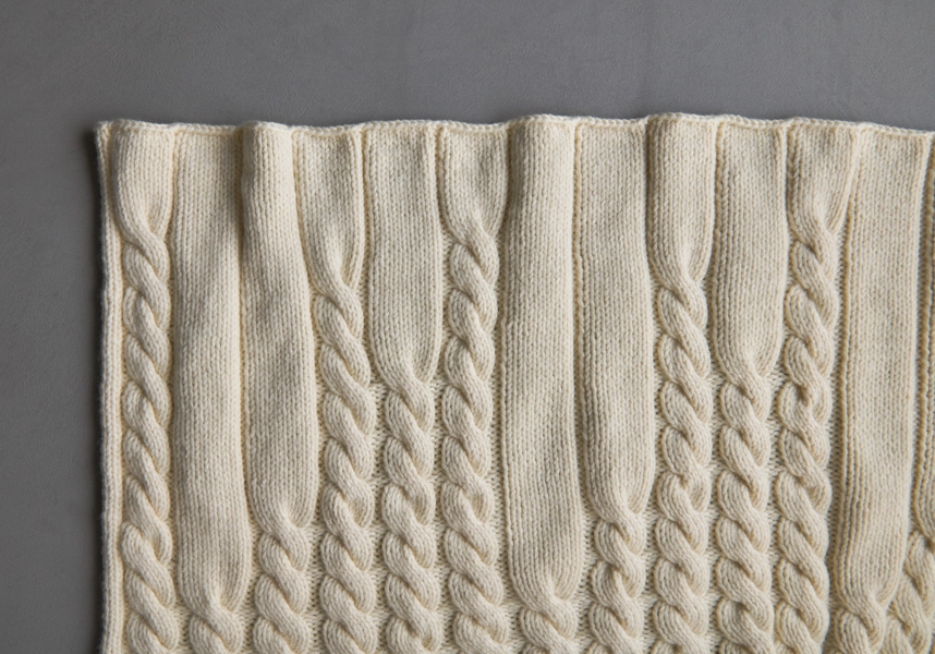 Up + Down Cables Blanket | Purl Soho