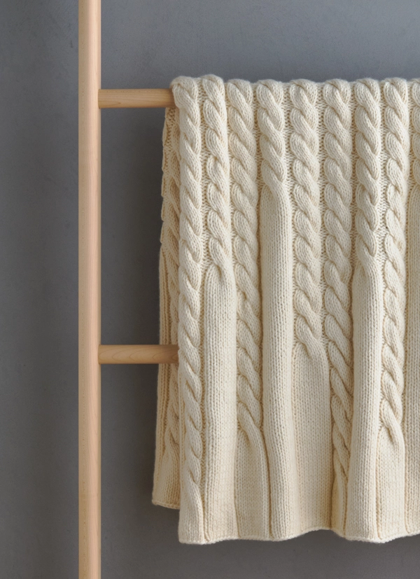 Up + Down Cables Blanket | Purl Soho