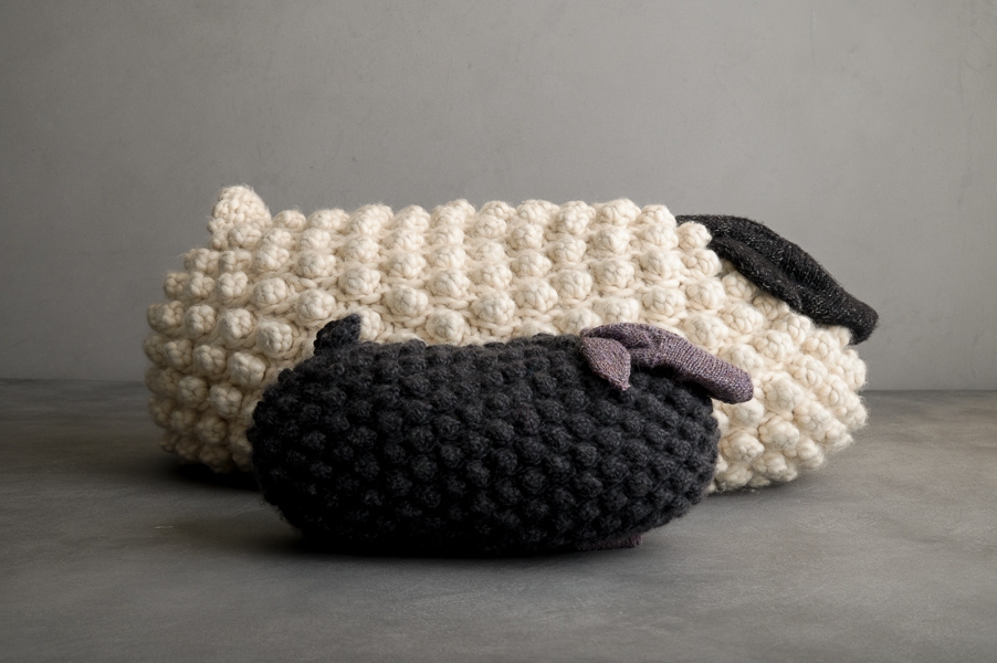 Bobble Sheep Pillow In Partridge | Purl Soho