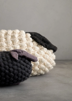 Bobble Sheep Pillow In Partridge | Purl Soho