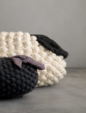 Bobble Sheep Pillow In Partridge | Purl Soho