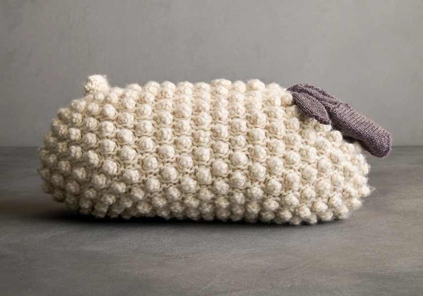 Bobble Sheep Pillow In Partridge | Purl Soho