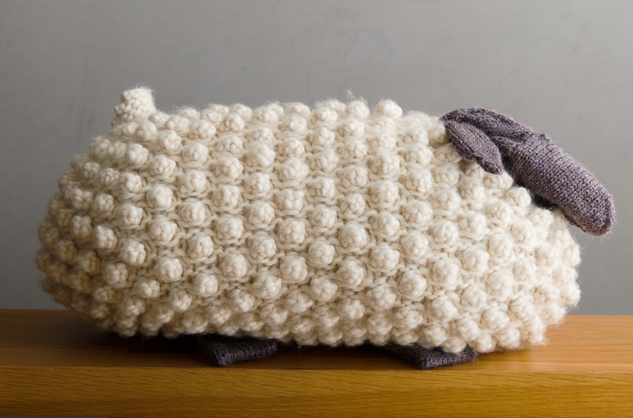 Bobble Sheep Pillow In Partridge | Purl Soho