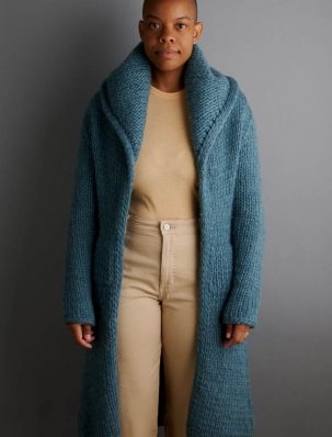 Brandi Cheyenne Harper For Purl Soho: Sea Sweater Coat | Purl Soho