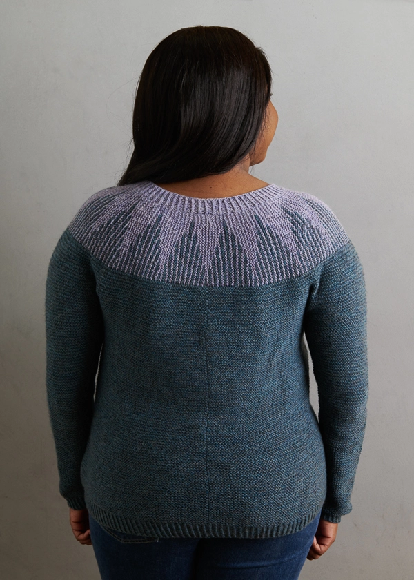 Ainur Berkimbayeva For Purl Soho: Thistle Yoke Pullover In New Colors | Purl Soho