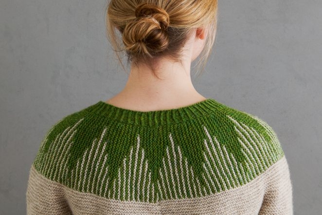 Ainur Berkimbayeva For Purl Soho: Thistle Yoke Pullover In New Colors | Purl Soho