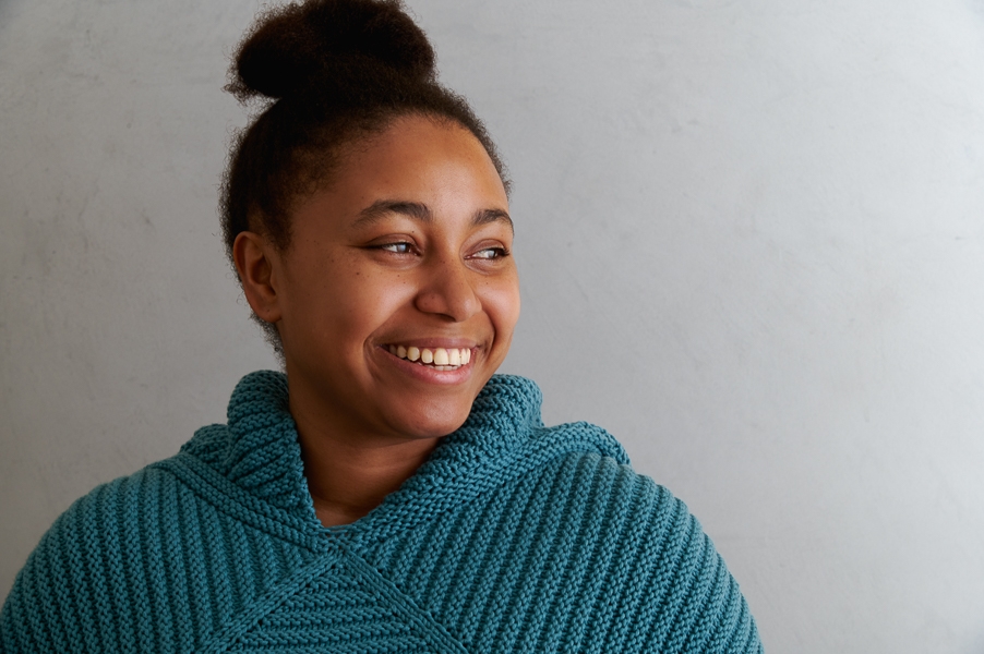 Ainur Berkimbayeva For Purl Soho: Center Point Popover In Tulip Cotton | Purl Soho