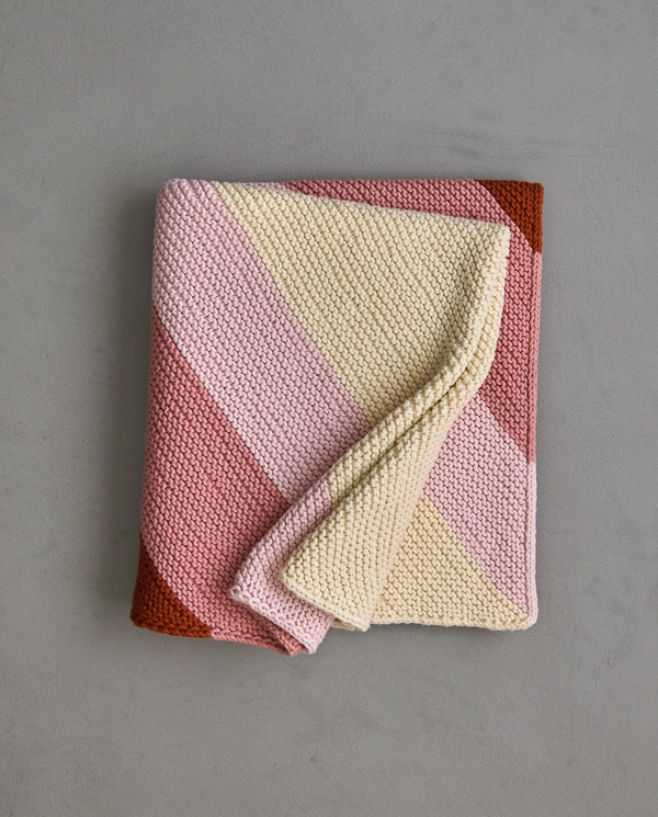 Colorful Corner Blanket In Tulip Cotton | Purl Soho