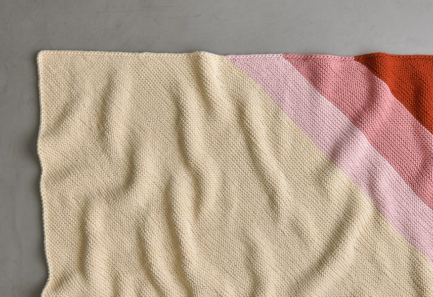 Colorful Corner Blanket In Tulip Cotton | Purl Soho