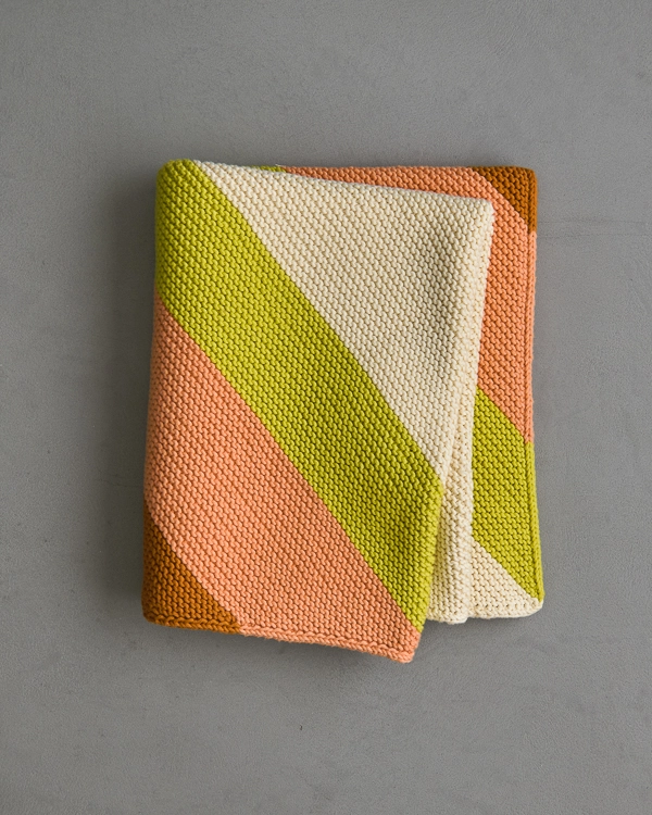 Colorful Corner Blanket In Tulip Cotton | Purl Soho