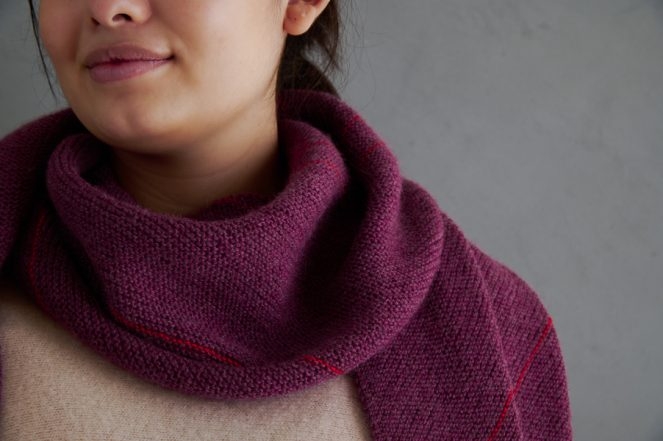 Diagonal Pinstripe Scarf In Quartz | Purl Soho