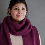 Diagonal Pinstripe Scarf In Quartz