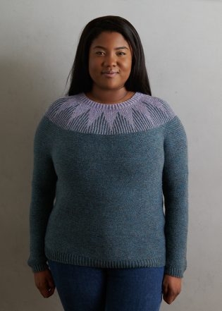 Ainur Berkimbayeva For Purl Soho: Thistle Yoke Pullover In New Colors | Purl Soho