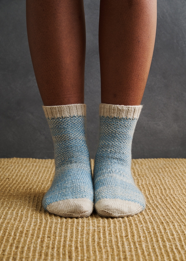 Pixel Stitch Socks In Posy | Purl Soho