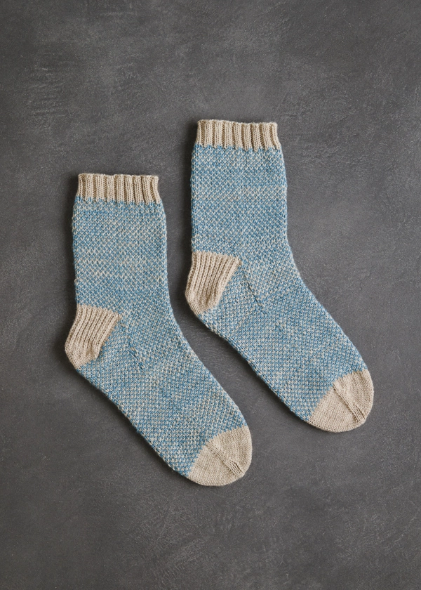 Pixel Stitch Socks In Posy | Purl Soho