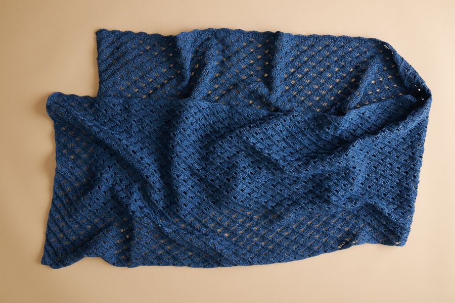 Little Moons Lace Wrap In Santolina | Purl Soho