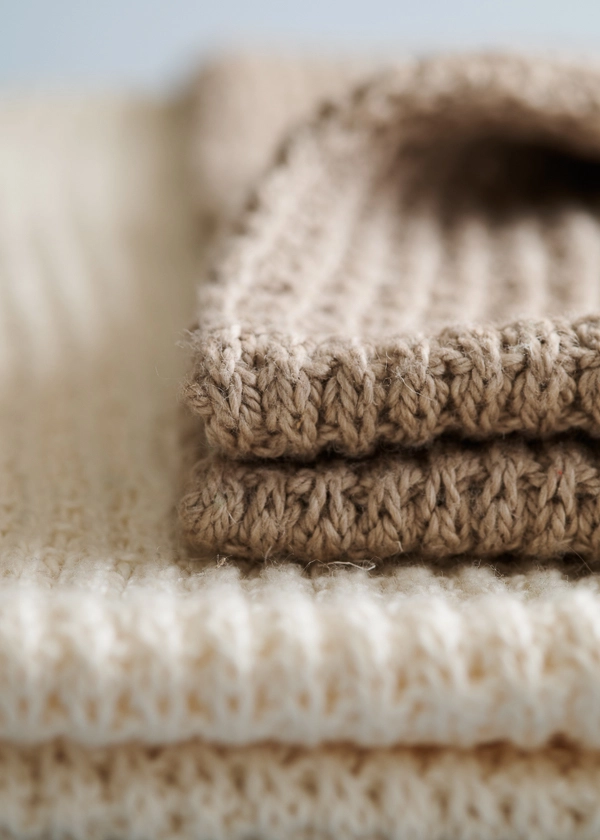Waffle Stitch Washcloth + Hand Towel In Santolina | Purl Soho