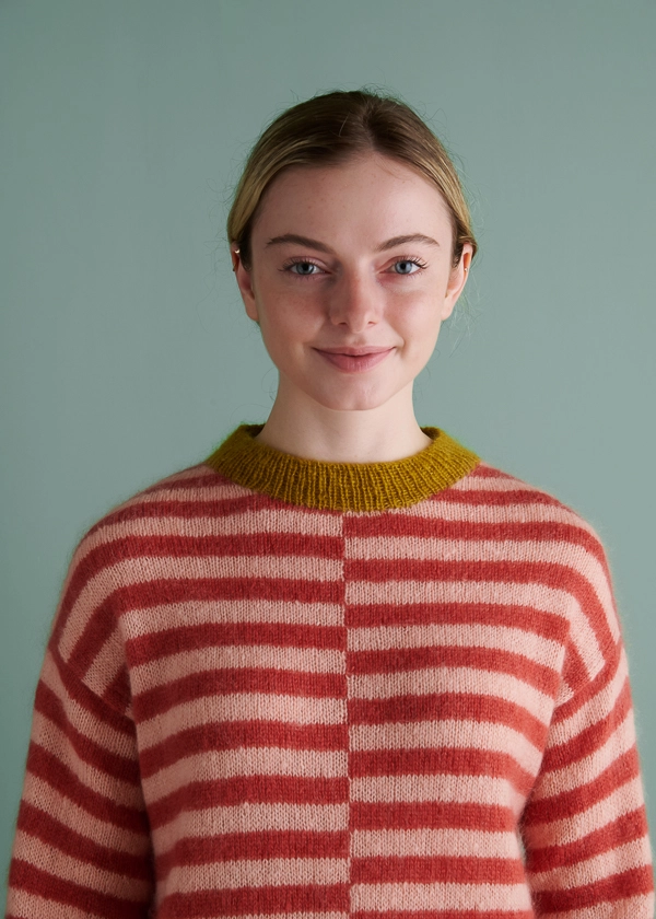 Tayler Harris For Purl Soho: Offset Stripes Pullover | Purl Soho