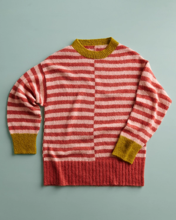 Tayler Harris For Purl Soho: Offset Stripes Pullover | Purl Soho