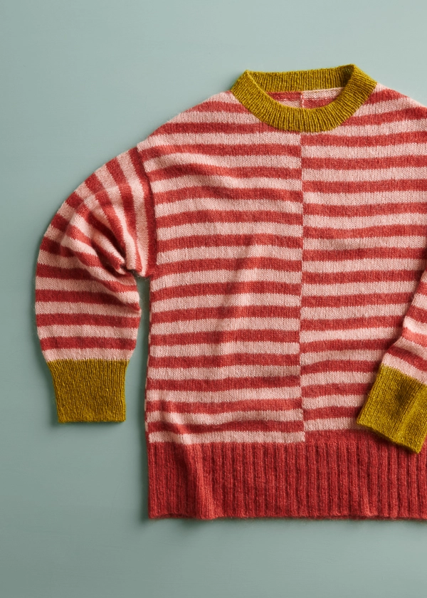 Tayler Harris For Purl Soho: Offset Stripes Pullover | Purl Soho
