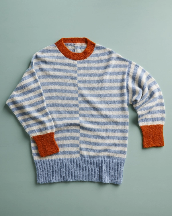 Tayler Harris For Purl Soho: Offset Stripes Pullover | Purl Soho