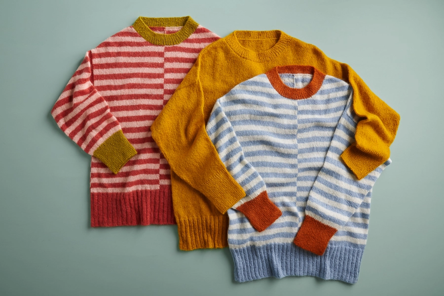 Tayler Harris For Purl Soho: Offset Stripes Pullover | Purl Soho