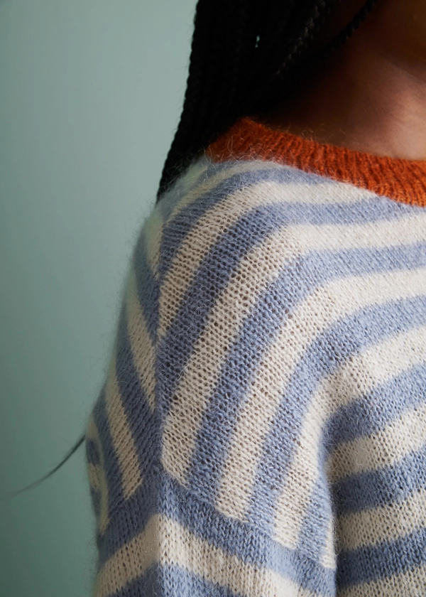 Tayler Harris For Purl Soho: Offset Stripes Pullover | Purl Soho