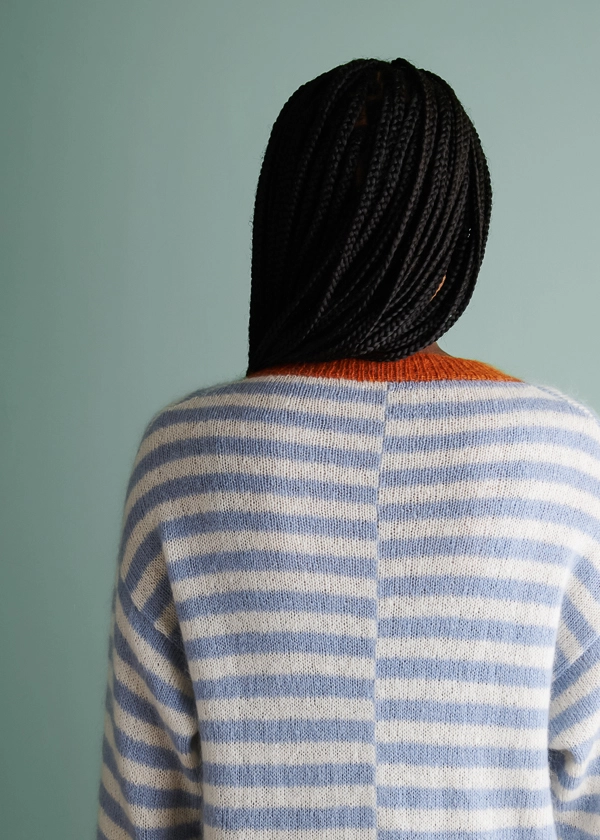 Tayler Harris For Purl Soho: Offset Stripes Pullover | Purl Soho