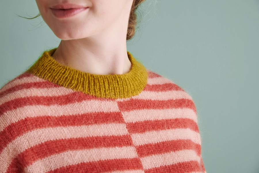 Tayler Harris For Purl Soho: Offset Stripes Pullover | Purl Soho